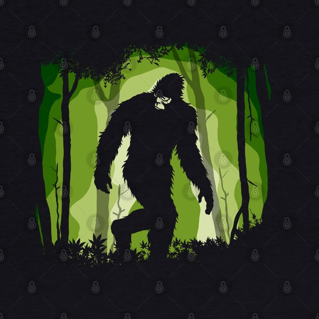 Sasquatch in The Forest by nickbeta